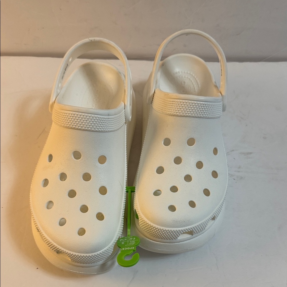 CROCS Classic White Water Shoes size 10 women’s 8 men